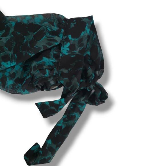 Isabel Maternity by Ingrid & Isabel Green Floral Long Sleeve Blouse – xs - Picture 6 of 9